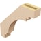 Ekena Millwork 3-inch W x 16-inch D x 16-inch H Pescadero Rough Cedar Woodgrain TimberThane Knee Brace, Primed BRCUR03X16X16PECRCPR - alternate 6